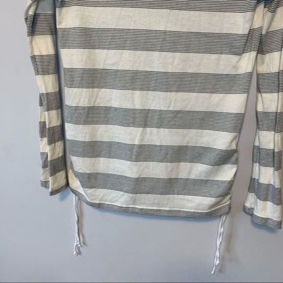 Roxy cream and grey stripes knitted tunic top size M - Picture 6 of 8
